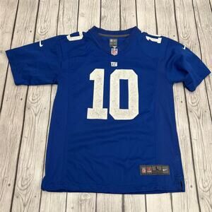 New York Giants Blue Jersey Eli Manning #10 Nike NFL Football Player Youth Large